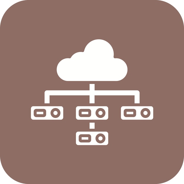 Vector imagen vectorial del icono del centro de datos puede utilizarse para el análisis de datos