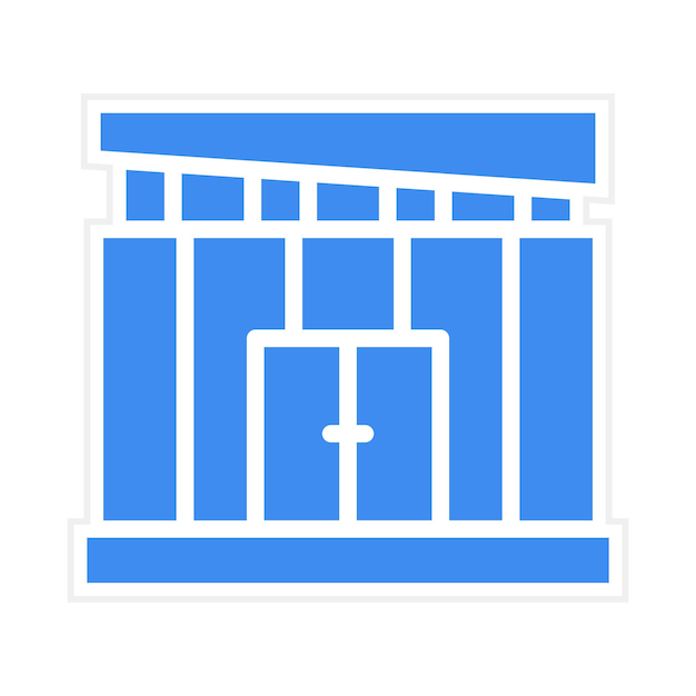 Imagen vectorial del icono del centro de la Expo Se puede utilizar para Museo