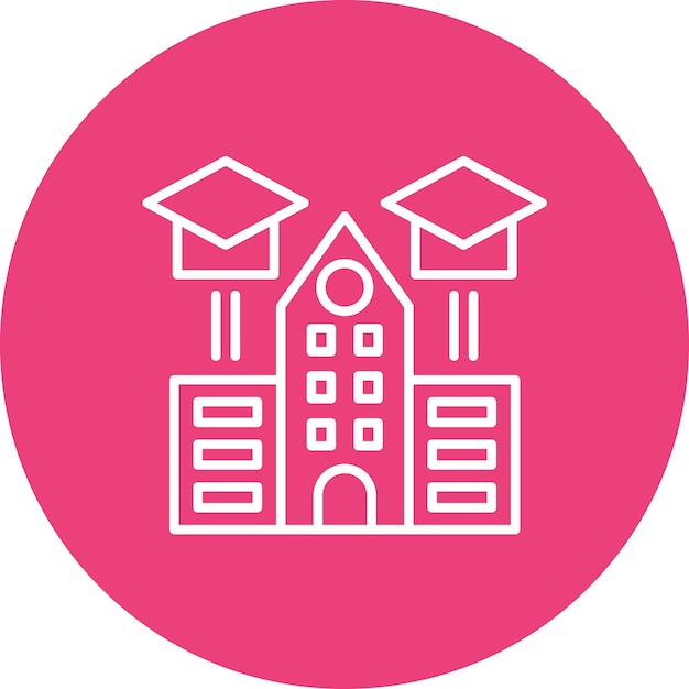 Imagen vectorial del icono del centro de formación Se puede utilizar para la formación empresarial