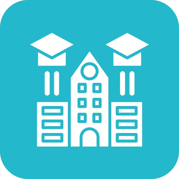 Imagen vectorial del icono del centro de formación Se puede utilizar para la formación empresarial