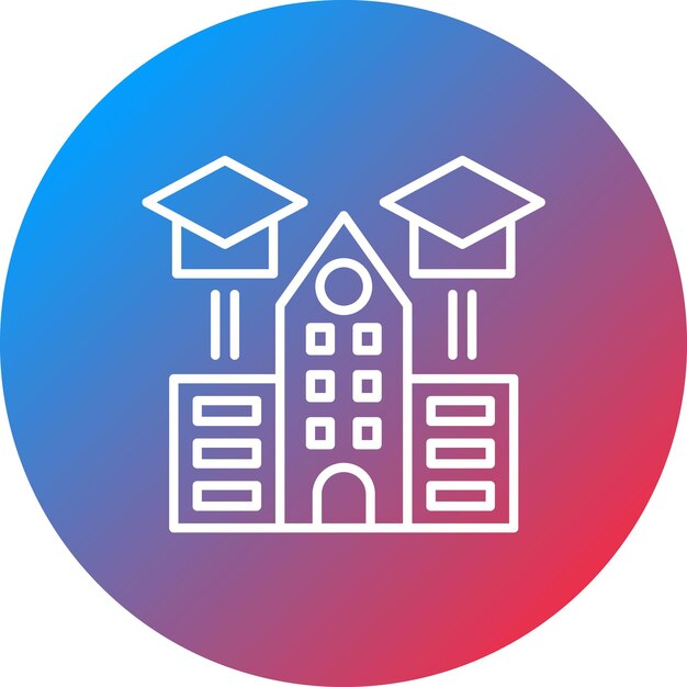Imagen vectorial del icono del centro de formación Se puede utilizar para la formación empresarial
