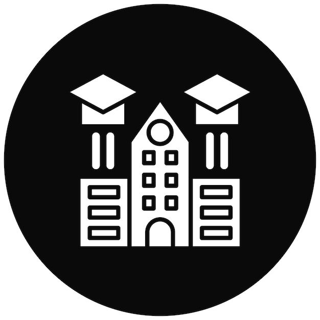 Imagen vectorial del icono del centro de formación Se puede utilizar para la formación empresarial