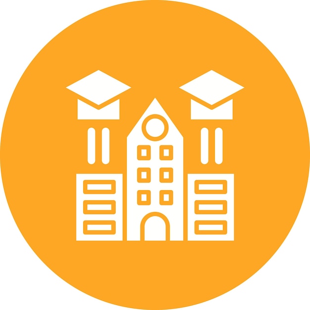 Imagen vectorial del icono del centro de formación Se puede utilizar para la formación empresarial