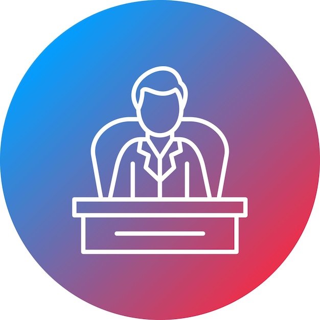 Imagen vectorial del icono del CEO Se puede utilizar para la puesta en marcha de negocios