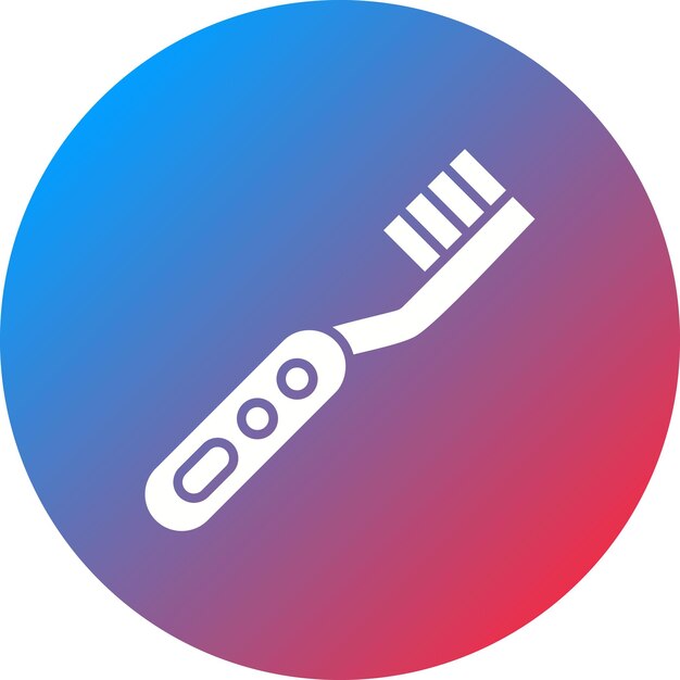 Imagen vectorial del icono del cepillo de dientes eléctrico Se puede utilizar para el cuidado dental