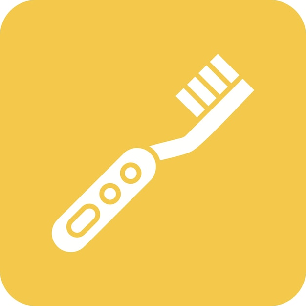 Imagen vectorial del icono del cepillo de dientes eléctrico Se puede utilizar para el cuidado dental