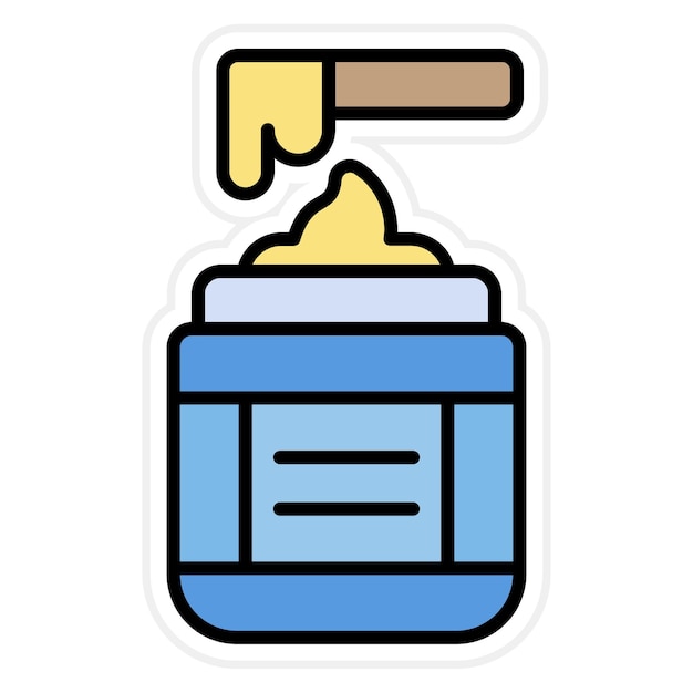 Imagen vectorial del icono de cera Se puede usar para peluquería