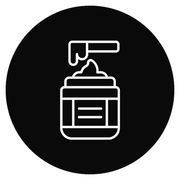 Imagen vectorial del icono de cera Se puede usar para peluquería