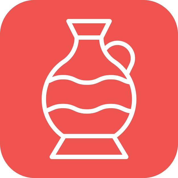 Imagen vectorial de icono de cerámica se puede utilizar para Art and Craft Supplies