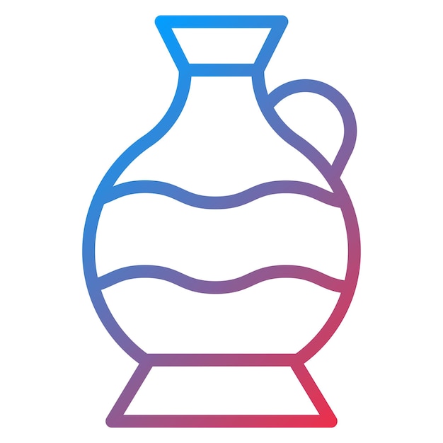 Imagen vectorial de icono de cerámica se puede utilizar para Art and Craft Supplies