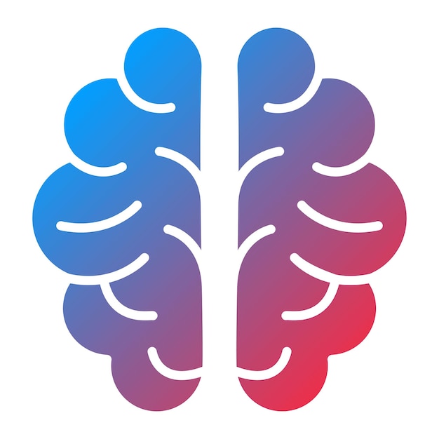 La imagen vectorial del icono cerebral se puede utilizar para la tecnología