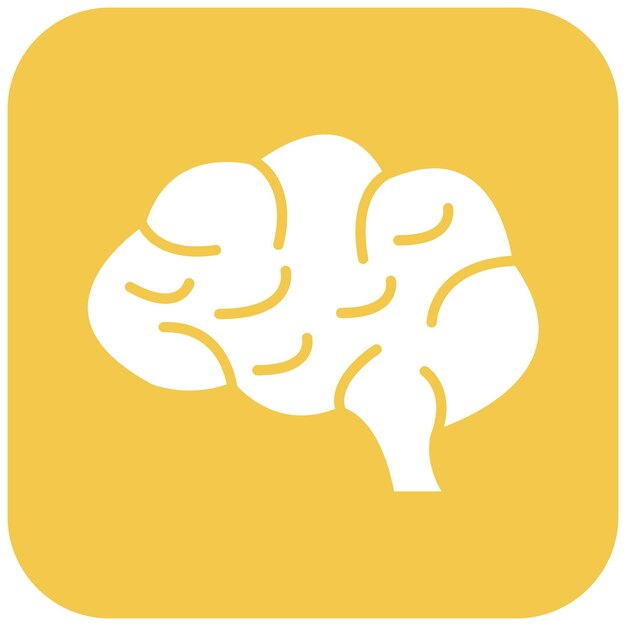 La imagen vectorial del icono del cerebro se puede utilizar para el arranque