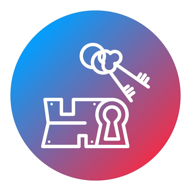 Imagen vectorial del icono de la cerradura del cilindro Se puede utilizar para Locksmith