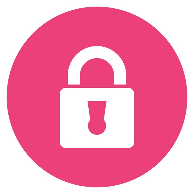 Imagen vectorial del icono de cerradura Se puede usar para Locksmith