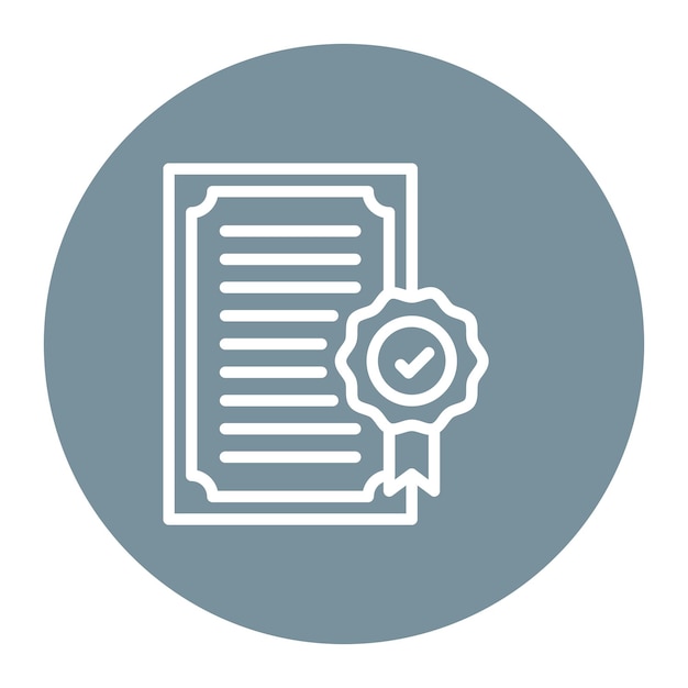 Imagen vectorial del icono de certificación Puede utilizarse para la conformidad y la regulación