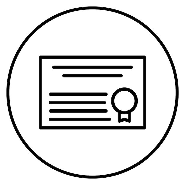 Imagen vectorial del icono del certificado de maratón Se puede utilizar para el maratón