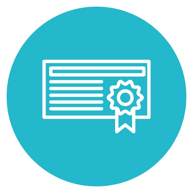 Imagen vectorial del icono del certificado Se puede usar para la peregrinación del Hajj