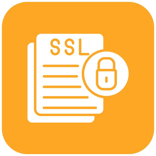Imagen vectorial del icono del certificado de seguridad Puede utilizarse para el RGPD