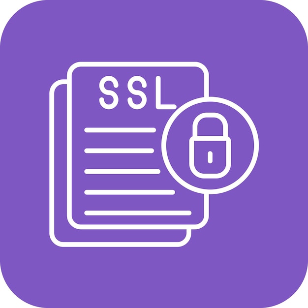 Imagen vectorial del icono del certificado de seguridad Puede utilizarse para el RGPD