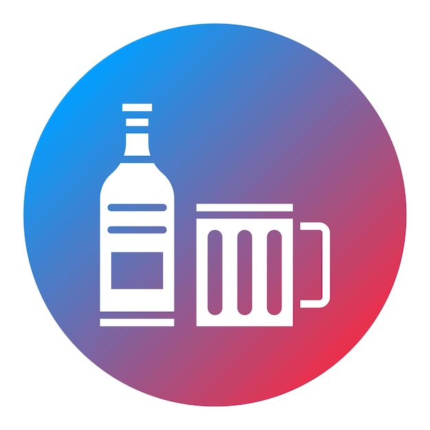 La imagen vectorial del icono de la cerveza se puede usar para el Oktoberfest