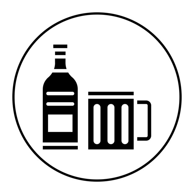 La imagen vectorial del icono de la cerveza se puede usar para el Oktoberfest