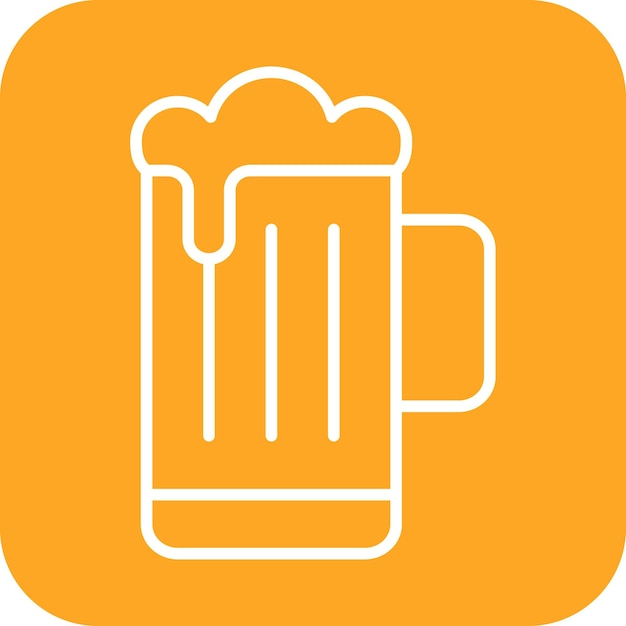 La imagen vectorial del icono de la cerveza se puede usar para los vikingos