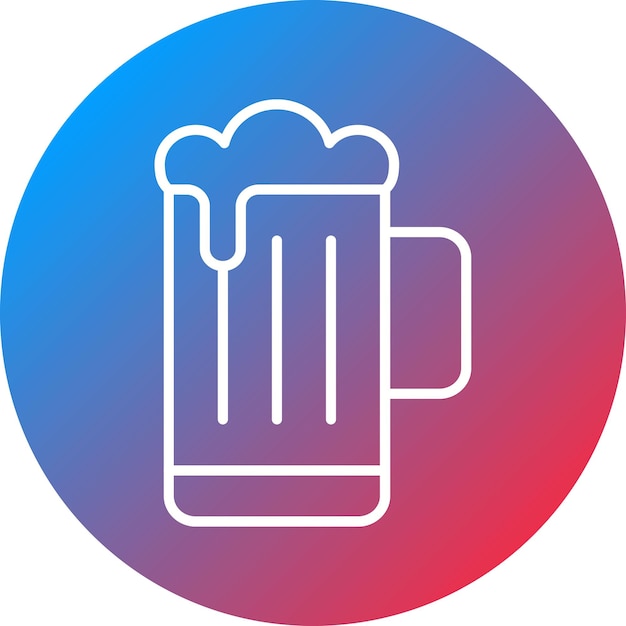La imagen vectorial del icono de la cerveza se puede usar para los vikingos