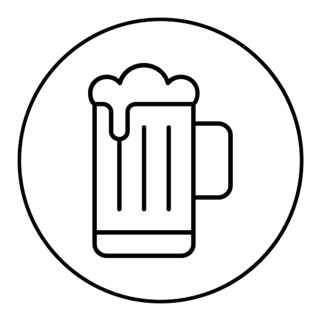 La imagen vectorial del icono de la cerveza se puede usar para los vikingos