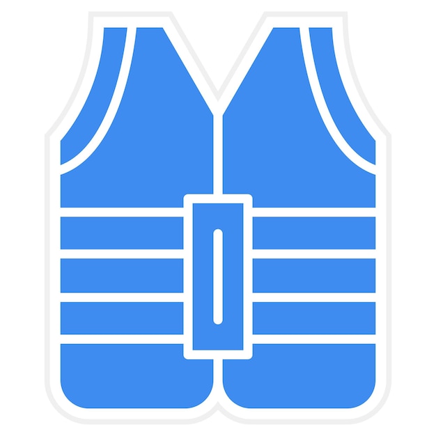 Imagen vectorial del icono del chaleco Se puede usar para Moda