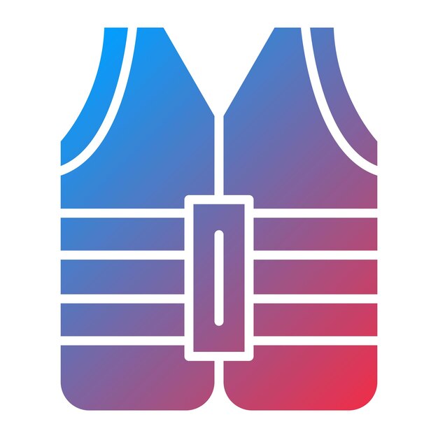 Imagen vectorial del icono del chaleco Se puede usar para Moda