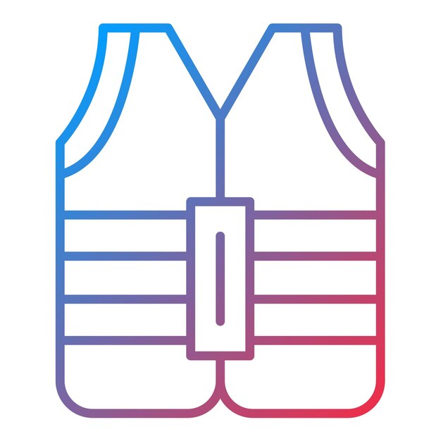 Imagen vectorial del icono del chaleco Se puede usar para Moda