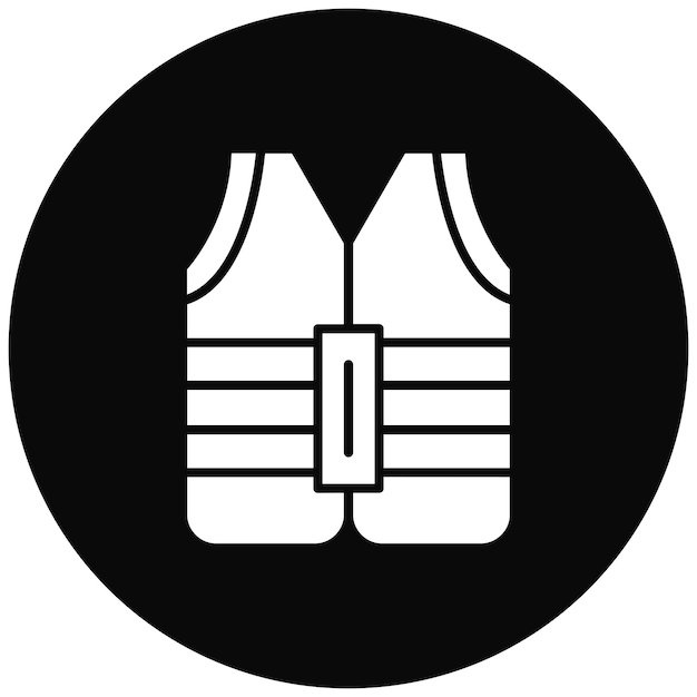 Imagen vectorial del icono del chaleco Se puede usar para Moda