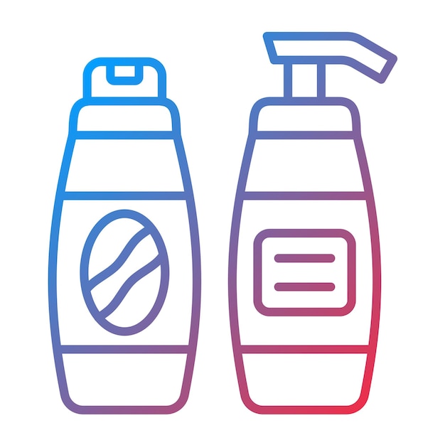 Imagen vectorial del icono del champú Se puede usar para la peluquería