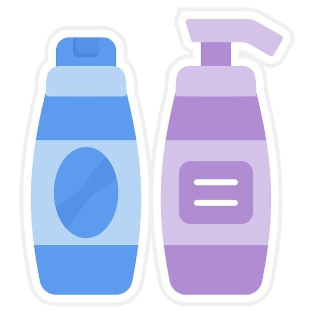Imagen vectorial del icono del champú Se puede usar para la peluquería