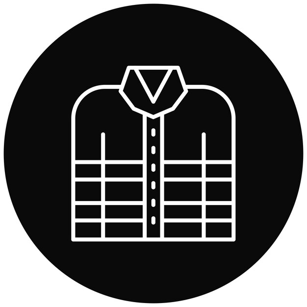 Imagen vectorial del icono de la chaqueta del bombero Se puede usar para el bombero