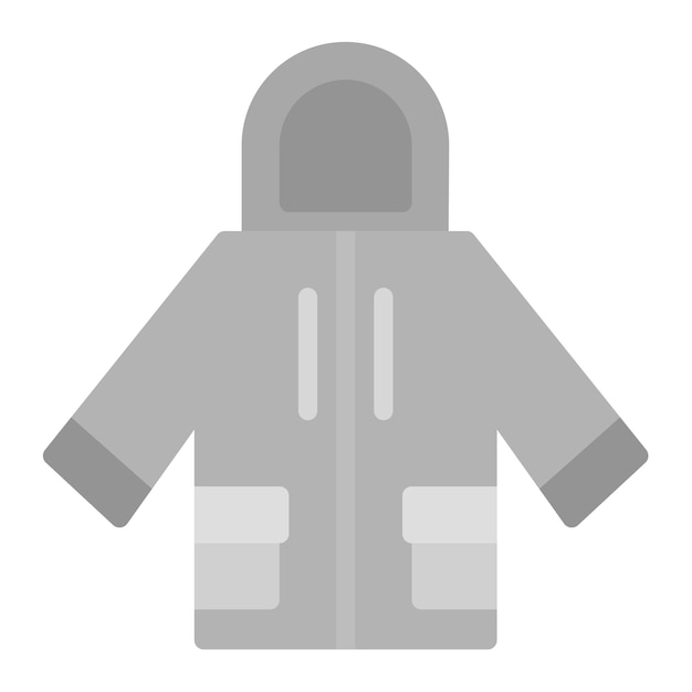 Imagen vectorial del icono de la chaqueta de esquí Se puede usar para la estación de esquí