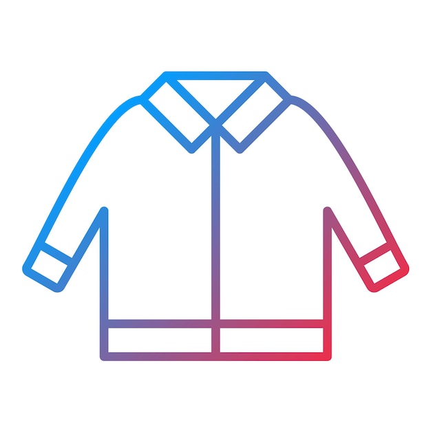 Imagen vectorial del icono de la chaqueta de invierno Se puede usar para el invierno