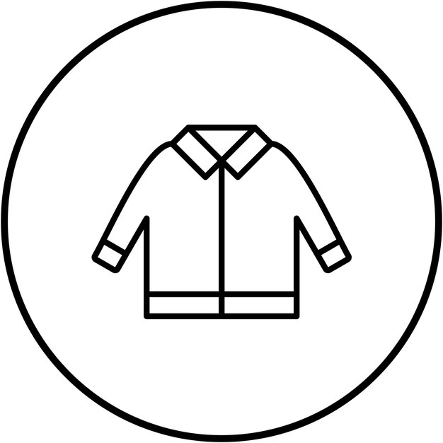 Imagen vectorial del icono de la chaqueta de invierno Se puede usar para el invierno
