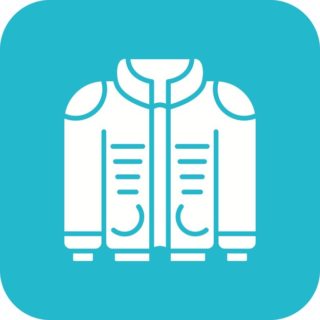 Imagen vectorial del icono de la chaqueta Se puede usar para el comercio electrónico de moda