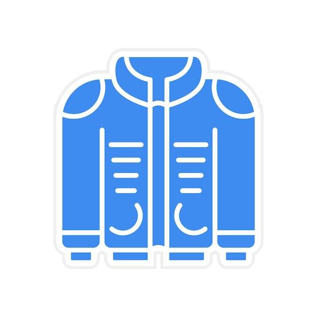 Imagen vectorial del icono de la chaqueta Se puede usar para el comercio electrónico de moda