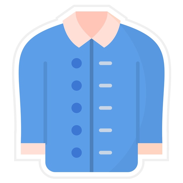 Vector imagen vectorial del icono de la chaqueta se puede usar para la moda