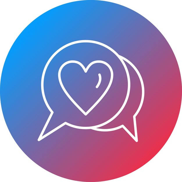 Imagen vectorial de icono de chat de bodas Se puede usar para bodas