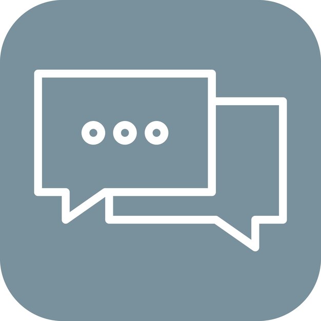 Imagen vectorial del icono de Chat con nosotros Se puede usar para Contacta con nosotros