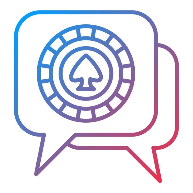 Imagen vectorial de icono de chat Se puede usar para entretenimiento