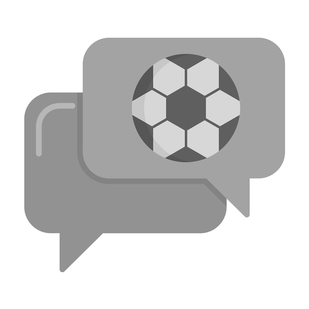 Imagen vectorial del icono del chat Se puede usar para el fútbol