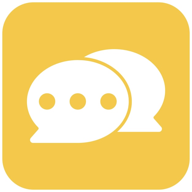 Imagen vectorial de icono de chat Se puede usar para la tienda web