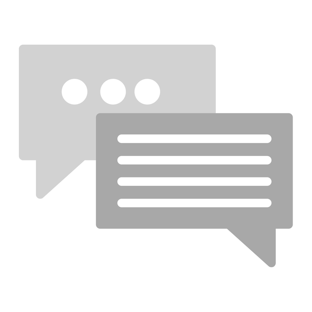 La imagen vectorial del icono del chat se puede utilizar para Contacta con nosotros