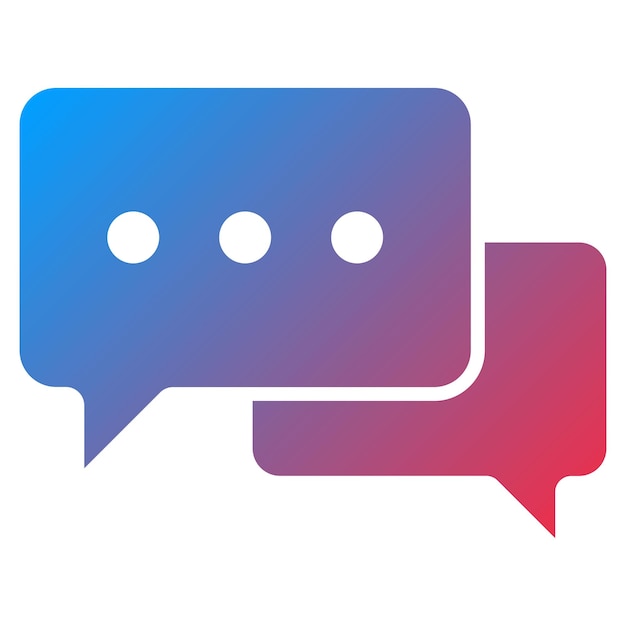 Imagen vectorial de icono de chat Se puede utilizar para el servicio de marketing en Internet