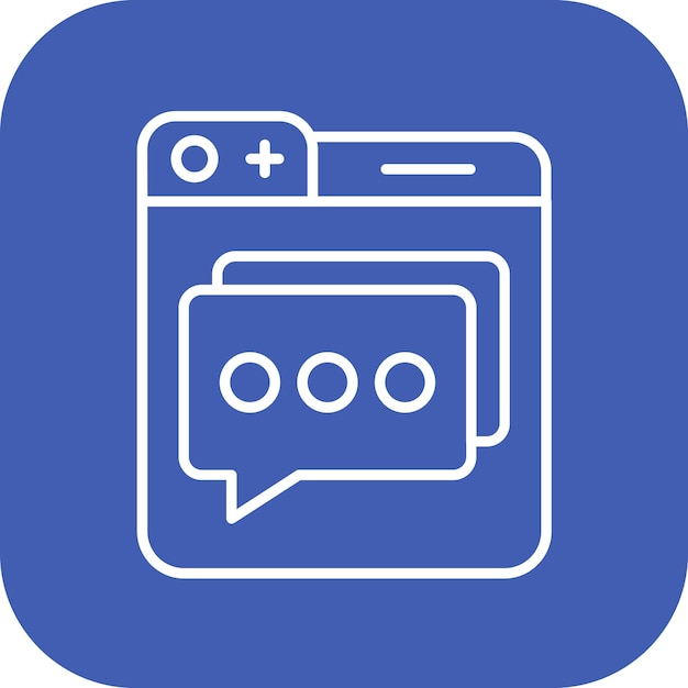 Imagen vectorial de icono de chat en vivo Se puede usar para la tienda web