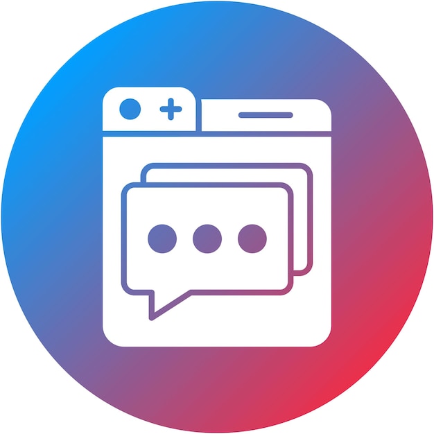 Imagen vectorial de icono de chat en vivo Se puede usar para la tienda web